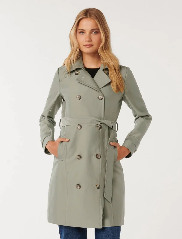 Day To Night Styles Alicia Short Trench Coat