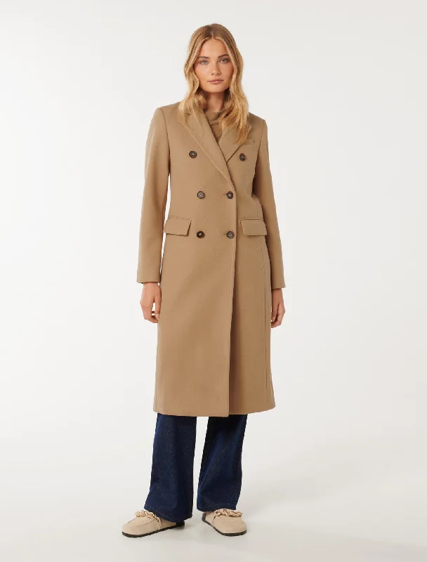 Fashion Deal Florence Double Breasted Coat