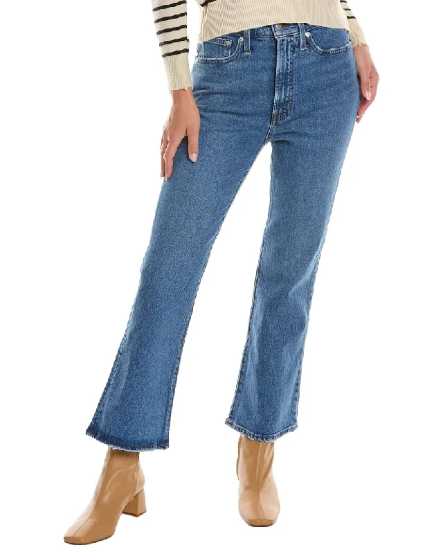 Feminine Grace Madewell The Perfect Vintage Earlwood Wash Flare Crop Jean