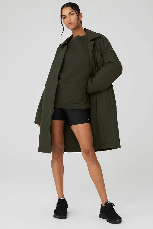 Athleisure Wear Promotion Signature Overcoat - Stealth Green