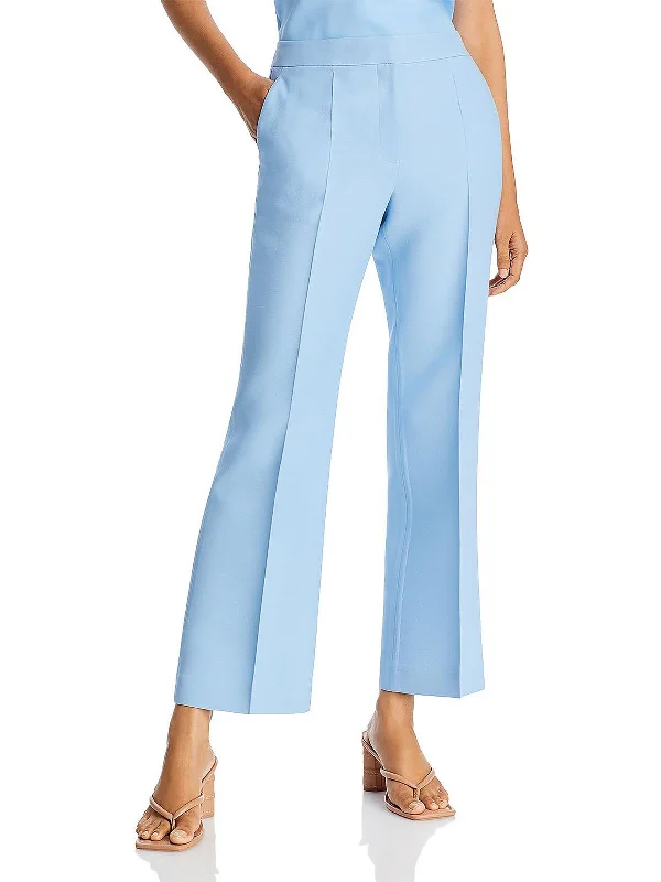 Tropical Island - Inspired Attire Womens Wool Flared Ankle Pants